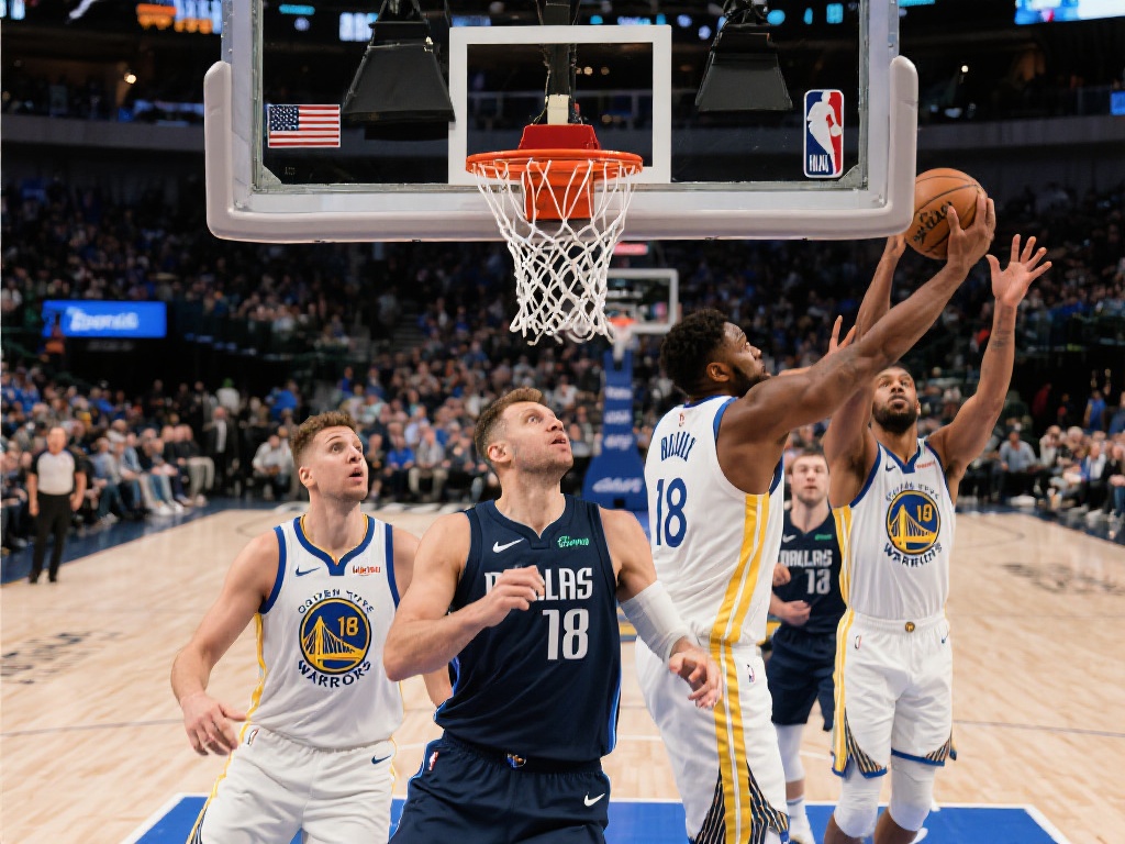 在去年的一场比赛中，独行侠队面对联盟顶尖